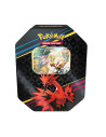 Scarlet and Violet 12.5 Crown Zenith Tin Moltres. (Spanish)  - Three fearsome Legendary Pokémon have arrived from the Galar regi