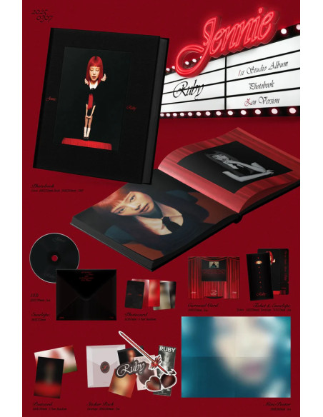 BLACKPINK - JENNIE - RUBY (Photobook Ver) + Official Photocard  - BLACKPINK - JENNIE - RUBY (Photobook Ver)2 Versiones: Zen (Neg