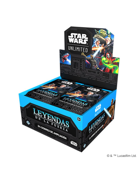 PREORDER Star Wars Unlimited - Legends of the Force: Booster Box (24) Spanish  - This item is a PREORDER. It will be shipped on 