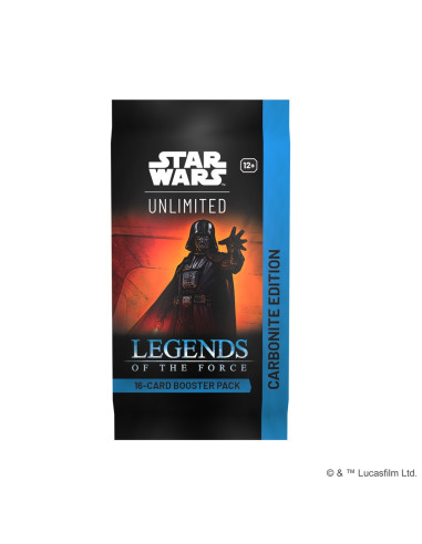PREORDER Star Wars Unlimited - Legends of the Force: Carbonite Booster Pack (English)  - This item is a PREORDER. It will be shi