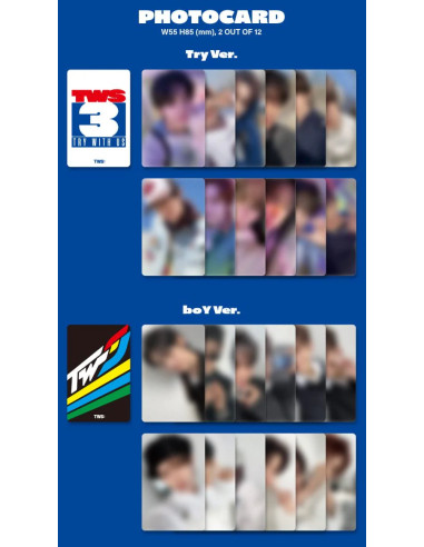 TWS - [TRY WITH US] 3rd Mini Album  - TWS - [TRY WITH US] 3rd Mini Album2 Versiones: Try (Azúl) y boY (Arcoiris)Contenido:  1 Mi