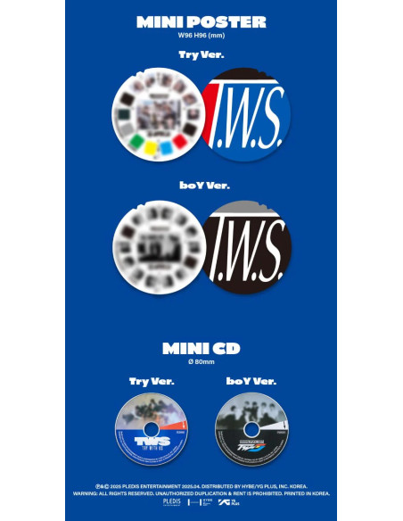 TWS - [TRY WITH US] 3rd Mini Album  - TWS - [TRY WITH US] 3rd Mini Album2 Versiones: Try (Azúl) y boY (Arcoiris)Contenido:  1 Mi