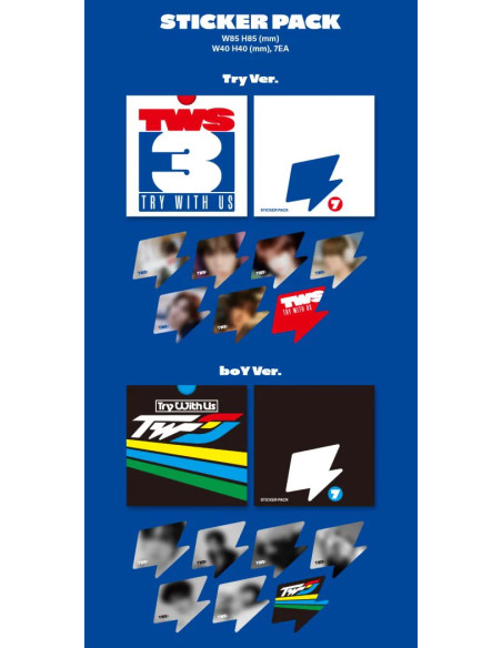 TWS - [TRY WITH US] 3rd Mini Album  - TWS - [TRY WITH US] 3rd Mini Album2 Versiones: Try (Azúl) y boY (Arcoiris)Contenido:  1 Mi