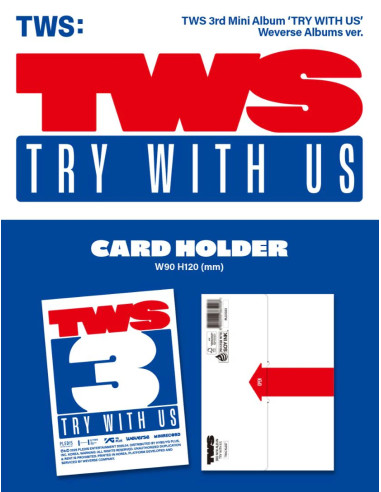 TWS - [TRY WITH US] 3rd Mini Album (Weverse Ver.)  - TWS - [TRY WITH US] 3rd Mini Album (Weverse Ver.)Contenido:  1 QR Card 3 Ph