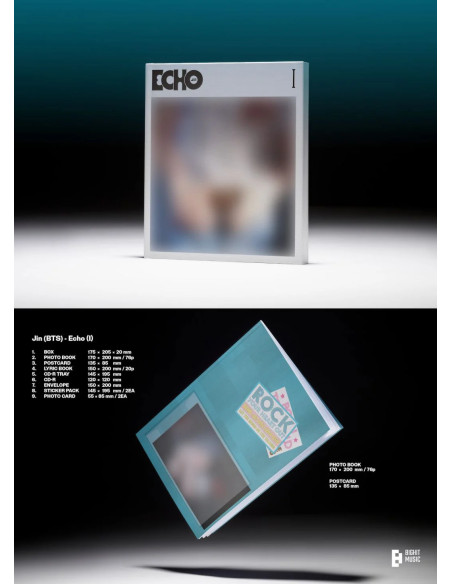 BTS - JIN - Echo (2nd Mini Album)  - BTS - JIN - Echo (2nd Mini Album)3 Versiones:  Echo (I), Echo (II) y Echo (III) Contenido: 