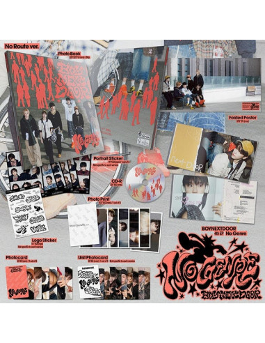 BOYNEXTDOOR - No Genre (4th EP)  - BOYNEXTDOOR - No Genre (4th EP)Variaciones: No Matter (Morado), No Route (Rojo) y No Limit (V
