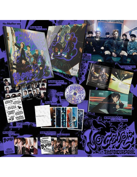 BOYNEXTDOOR - No Genre (4th EP)  - BOYNEXTDOOR - No Genre (4th EP)Variaciones: No Matter (Morado), No Route (Rojo) y No Limit (V