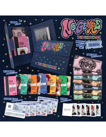 BOYNEXTDOOR - No Genre (4th EP) Weverse Ver.  - BOYNEXTDOOR - No Genre (4th EP) Weverse Ver.Contenido:   1 Paper Money Set 1 MV 