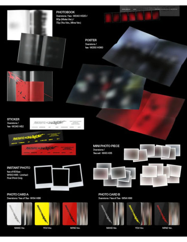 ENHYPEN - DESIRE : UNLEASH 6th Mini Album  - ENHYPEN - DESIRE : UNLEASH 6th Mini Album3 Versiones: MAKE (Blanco), YOU (Amarillo)