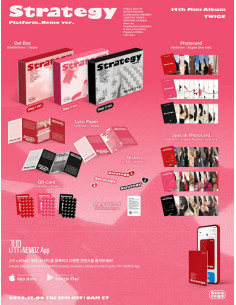 TWICE - 14th Mini Album [Strategy] Nemo Version  -  Versions: Step 1 Ver. / Step 2 Ver. / Step 3 Ver.   Packages Out Box : 90 X 