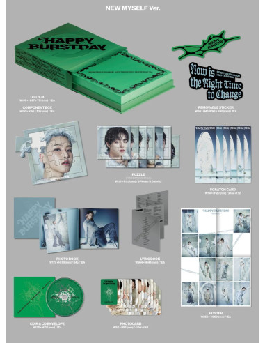 SEVENTEEN - HAPPY BURSTDAY (5th Album)  - SEVENTEEN - HAPPY BURSTDAY (5th Album)3 Versiones: NEW ESCAPE (Verde Oscuro), NEW MYSE