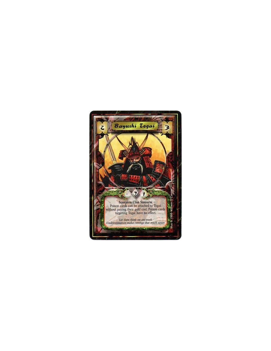 Bayushi Togai  - Scorpion Clan • SamuraiAttaches cards with "Poison" in their titles, or as part of any of their keywords, ignor