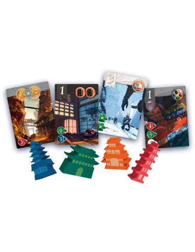 Splendor: The Sun Never Sets. Expansion  - Build fortresses in the East as your guild faces new challenges.