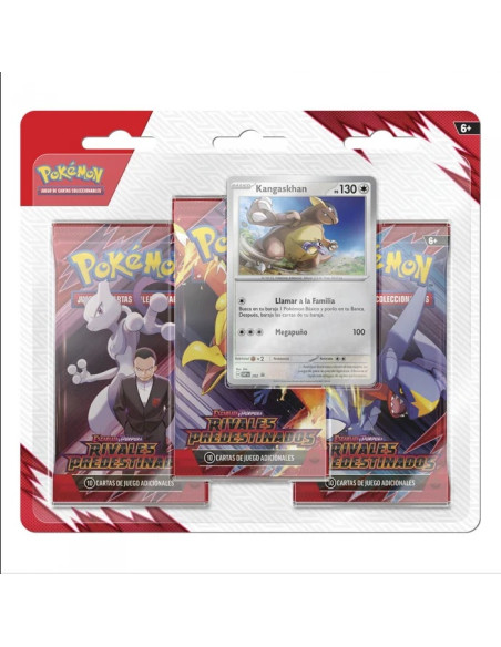 Blister 3 Sobres Rivales Predestinados + Kangaskhan (Español)  - Blister 3 Sobres Rivales Predestinados + Kangaskhan (Español)