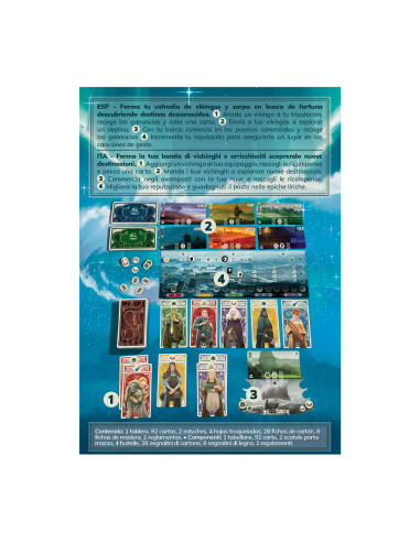 Knarr. Juego de Mesa  - Recluta y lidera un grupo de vikingos para formar tu cofradía, haz fortuna enviándolos a descubrir nuevo