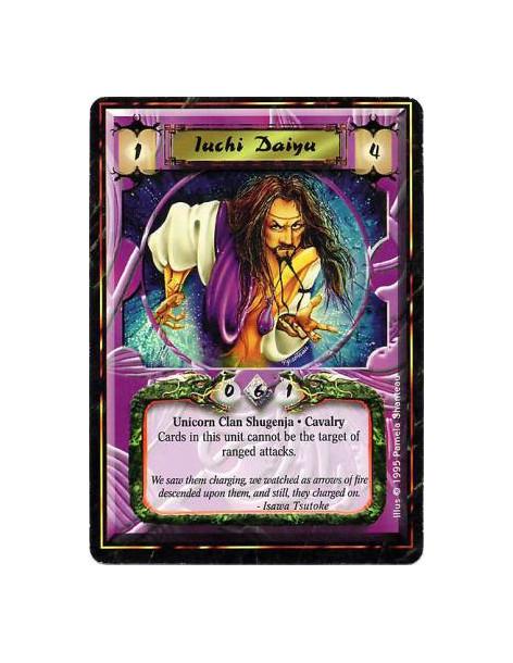 Iuchi Daiyu  - Unicorn Clan • Shugenja • CavalryRanged Attacks may not target cards in this unit.