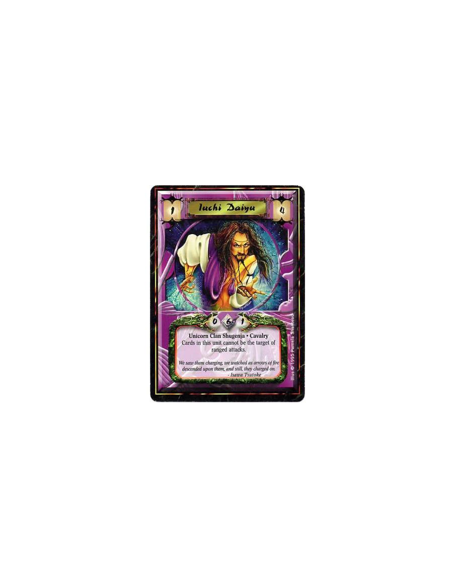 Iuchi Daiyu  - Unicorn Clan • Shugenja • CavalryRanged Attacks may not target cards in this unit.