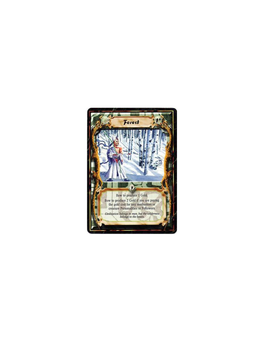 Forest  - ForestBow this card: Produce 1 Gold.When paying for a Nonhuman Personality or Follower, bow this card: Produce 2 Gold.