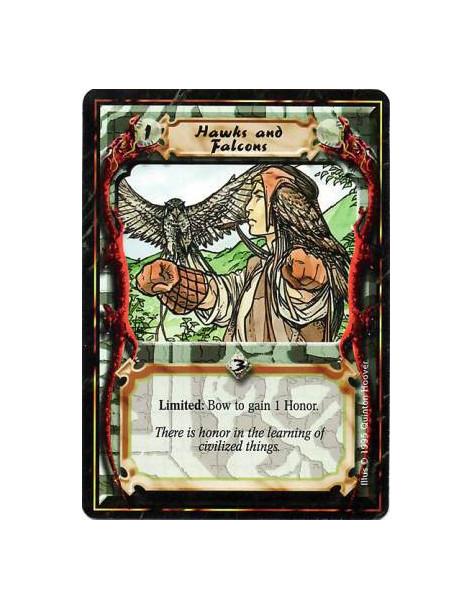 Hawks and Falcons  - Limited: Bow this card: Gain 1 Honor.