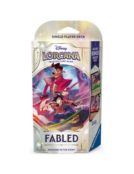 RESERVA Lorcana Fabled: Emerald / Ruby Starter Deck (Inglés)  - Este producto es una RESERVA, y se servirá en la fecha de salida