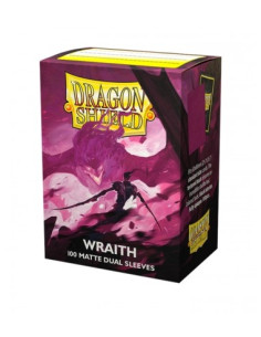 Dragon Shield Standard Size Sleeves (63x88mm) - Wraith Dual Mate (100)  - Compatible with Magic The Gathering, Pokémon TCG, Digi