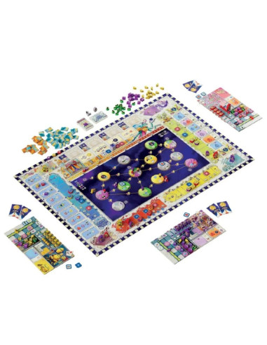 Transgalactica  - Transgalactica es un juego de mesa de colocación de trabajadores y gestión de marcadores con un alto nivel de 