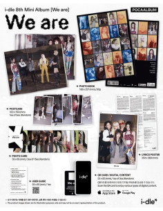 I-DLE - WE ARE (8th Mini Album) POCAALBUM  - I-DLE - WE ARE (8th Mini Album) POCAALBUM Contenido:  1 QR Card (random out of 5 ty 2