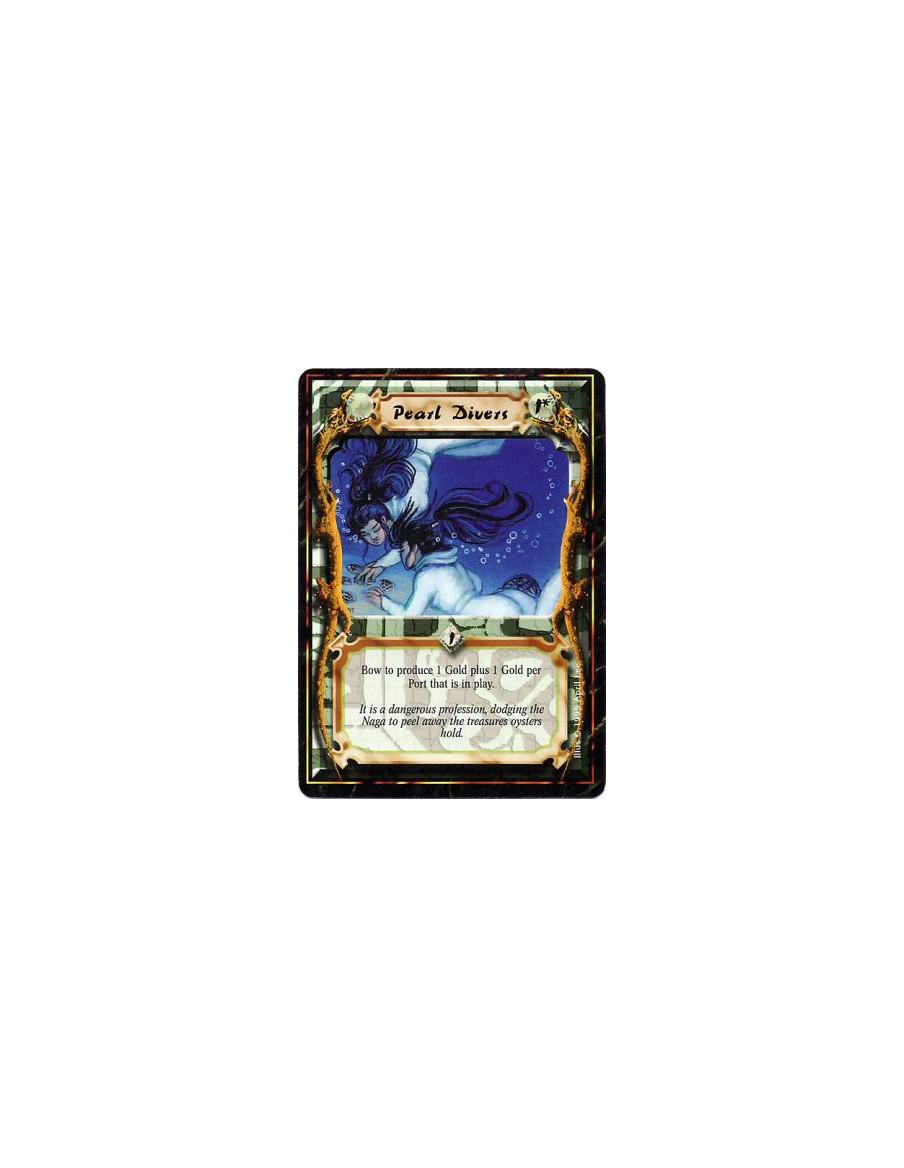 Pearl Divers  - Pearl • RetainerBow this card: Produce 1 Gold, plus 1 additional Gold for each Port in play.