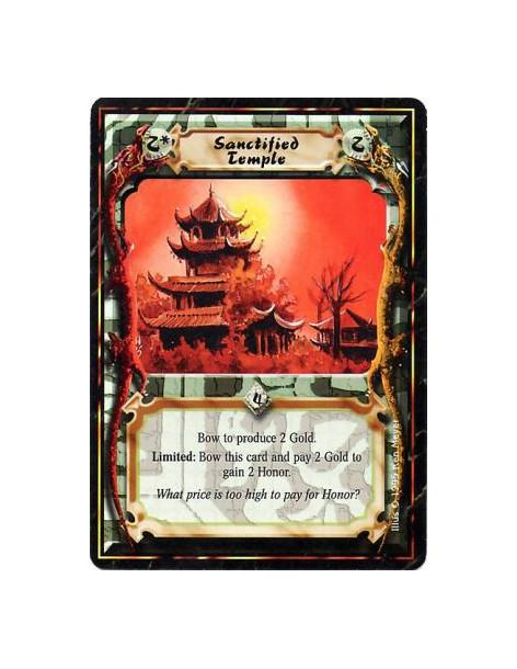 Sanctified Temple  - TempleBow this card: Produce 2 Gold.  Limited: Any number of times per turn, bow this card and pay 2 Gold: