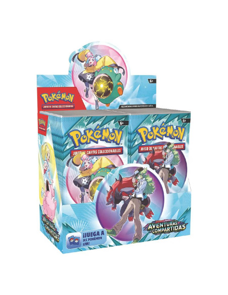 Escarlata y Púrpura 9 Aventuras Compartidas: Caja de Sobres (36) + Carta Promocional ( Español Latino )  - Escarlata y Púrpura 9