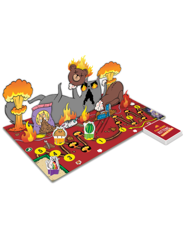 Exploding Kittens. El Juego de Tablero (Castellano)  - VOLTEA EL TABLERO, REVIENTA A TUS AMIGOS.  Uno de los juegos de cartas má