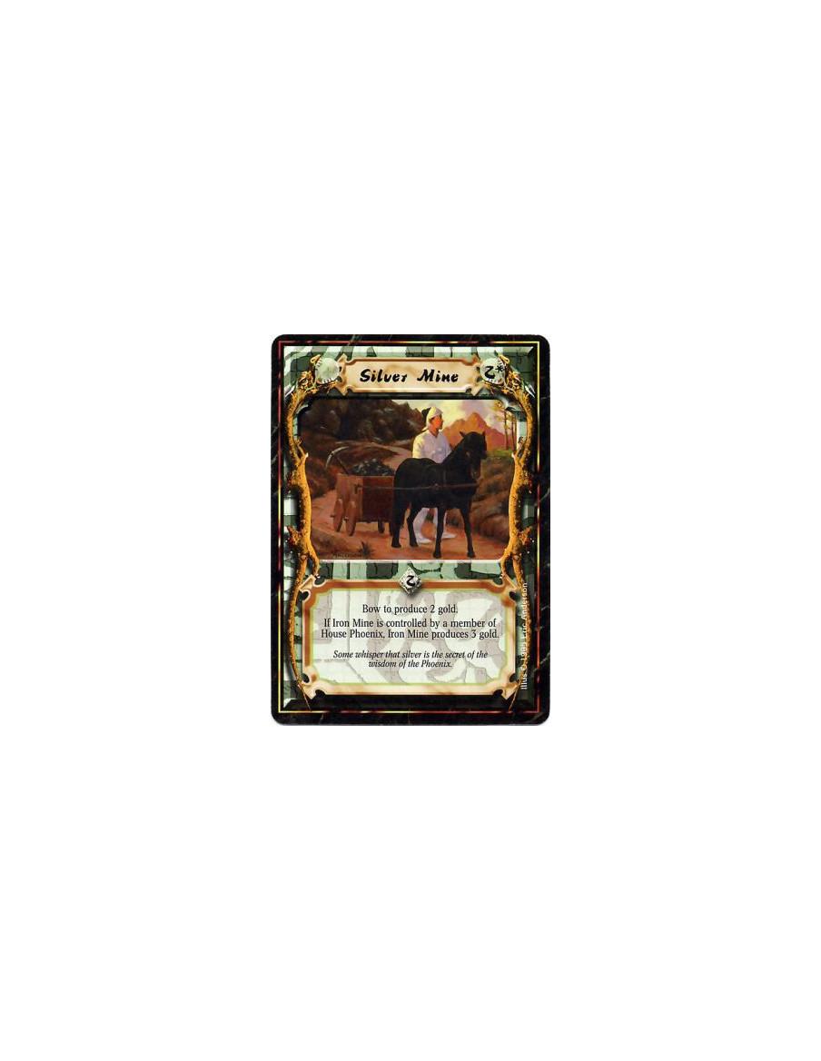 Silver Mine  - MineBow this card: Produce 2 Gold, or 3 Gold if you are a Phoenix Clan player.