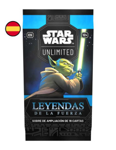 Star Wars Unlimited - Leyendas de la Fuerza: Sobre (16 cartas) Español  - Star Wars Unlimited - Leyendas de la Fuerza: Sobre (16