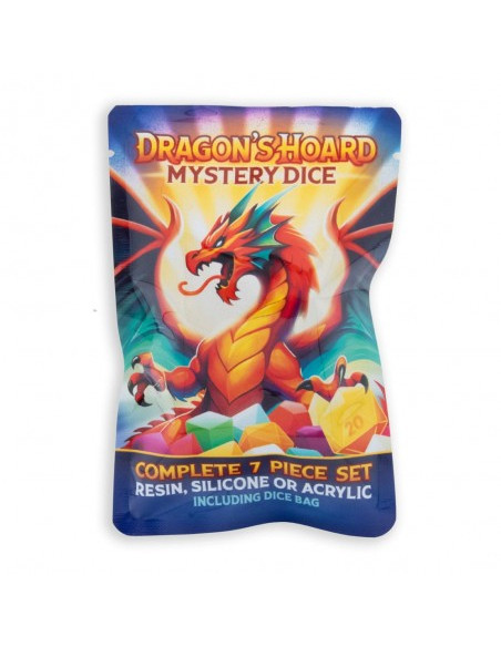 Mistery Dice Dragon's Hoard Set 7 dados aleatorio  - 