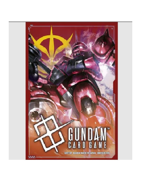 Gundam TCG Sleeves. Char's Zaku II. Standard Size (70)  - Gundam TCG Sleeves. Char's Zaku II. Standard Size (70)