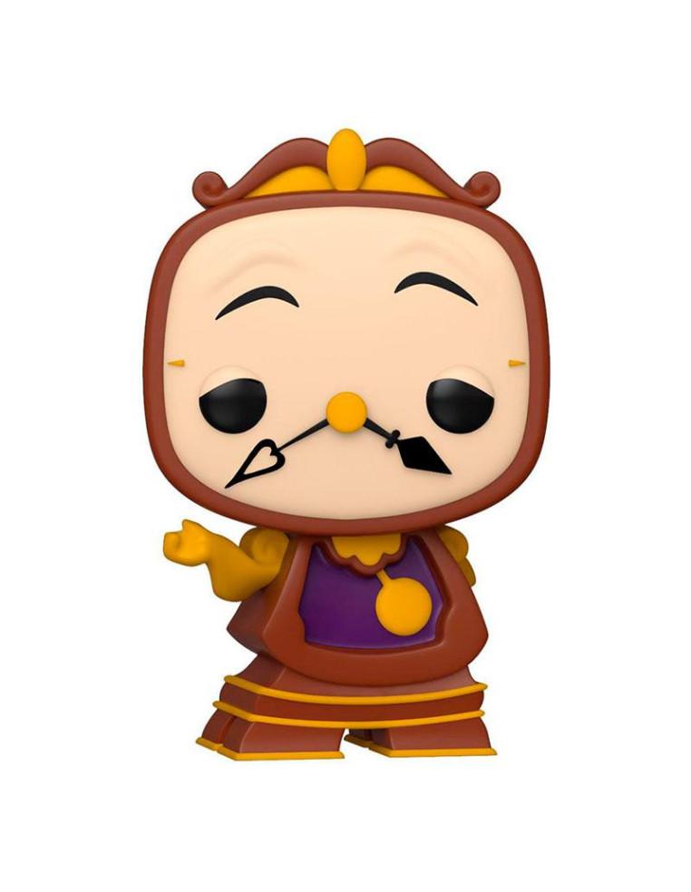 Funko Pop Din Don. La Bella y la Bestia Disney (Caja Dañada)  - Funko POP! Cogsworth 1133 - La Bella y La Bestia 