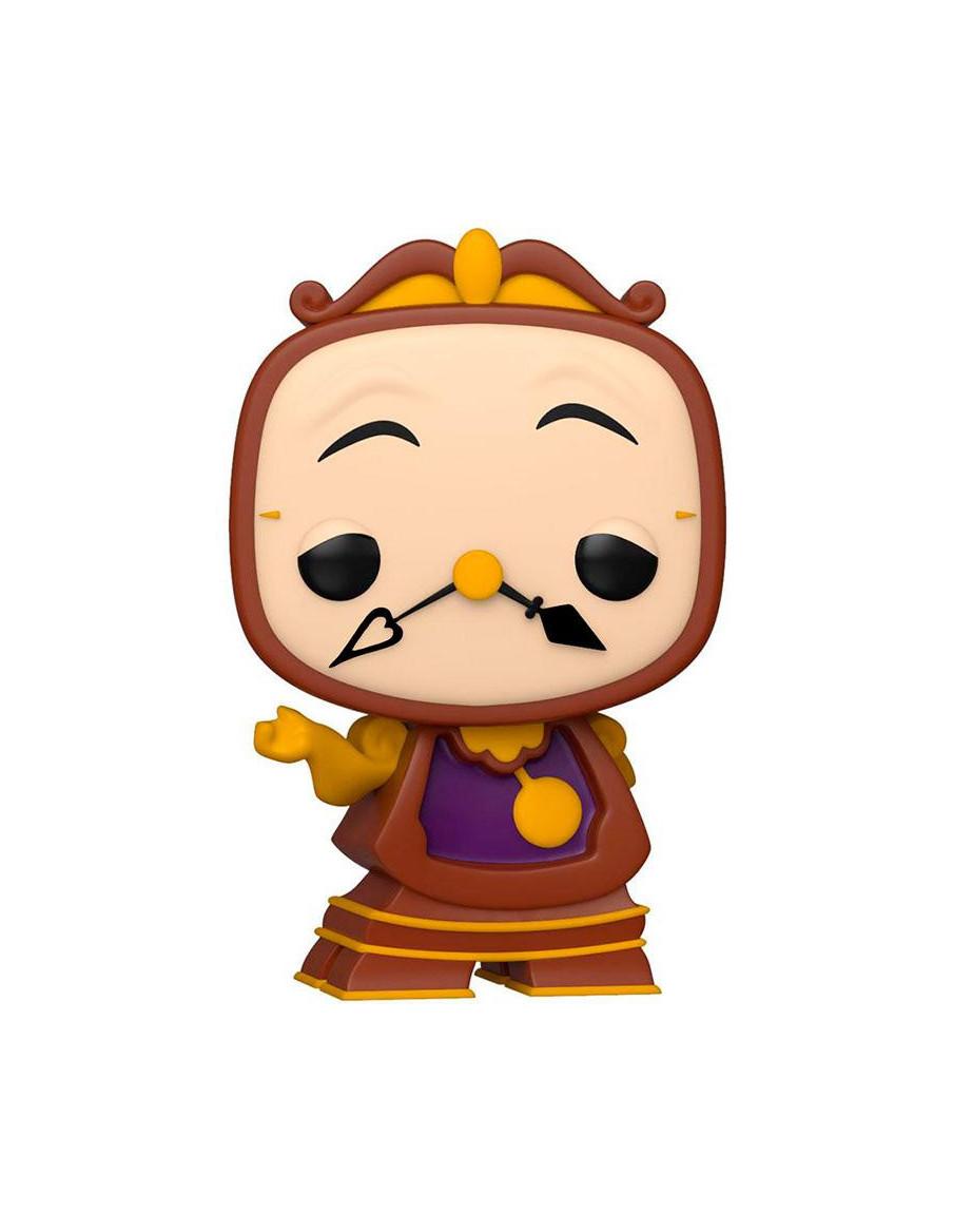 Funko Pop Din Don. La Bella y la Bestia Disney (Caja Dañada)  - Funko POP! Cogsworth 1133 - La Bella y La Bestia 