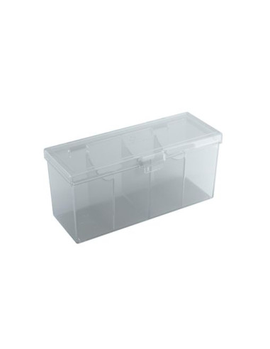 Deck box 4 Compartimentos 320+ cards. Gamegenic Fourtress Transparente  - 