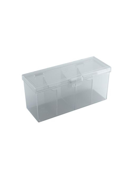 Deck box 4 Compartimentos 320+ cards. Gamegenic Fourtress Transparente  - 