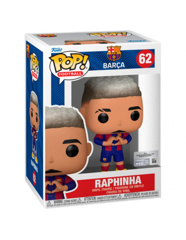 Funko Pop. Raphinha. FC Barcelona  - Funko Pop. Lewandowski. FC Barcelona