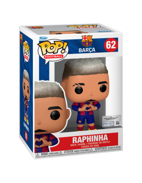 Funko Pop. Raphinha. FC Barcelona  - Funko Pop. Lewandowski. FC Barcelona