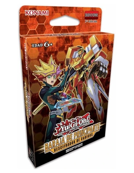 Codebreaker Starter Deck (Spanish)  -   Deck Size: 45 cards total   2 Ultra Rares   3 Super Rares   40 Commons     Cover Card: T