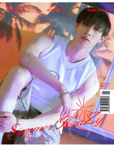 STRAY KIDS - Dicon Volume Nº21 Summer Krazy (A Type) Bang Chan Version  -  Contenido 1 Dicon Magazine (200 pages) 1 Playlist Boo