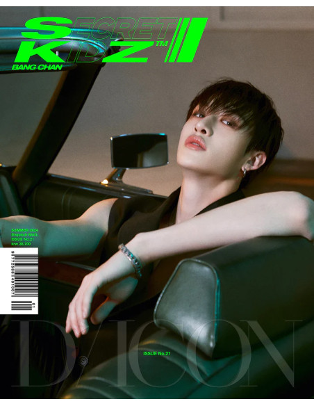 STRAY KIDS - Dicon Volume Nº21 Secret Kidz (B Type) Bang Chan Version  -  Contenido 1 Dicon Magazine (200 pages) 1 Playlist Book