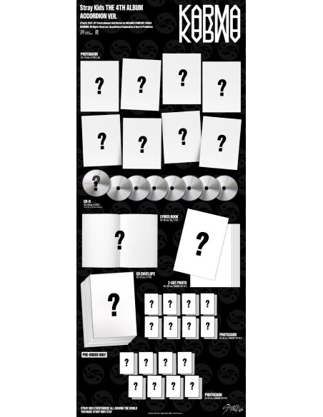 (PRE-ORDER) STRAY KIDS - [KARMA] 4th Album ACCORDION  - (PRE-ORDER) STRAY KIDS - [KARMA] 4th Album ACCORDION8 Versiones: Bang Ch