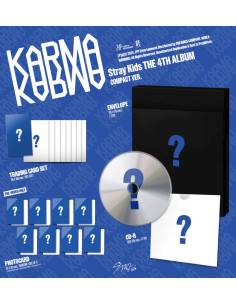 STRAY KIDS - [KARMA] 4th Album COMPACT  - STRAY KIDS - [KARMA] 4th Album COMPACT Contents (per version):  1 CD 1 Trading Card Se 2