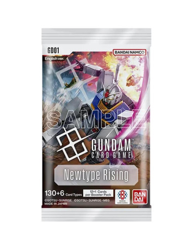 Gundam Newtype Rising GD01: Booster Pack (13) English  - 12+1 cards per booster pack
