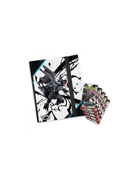 Escarlata y Púrpura 10.5: Fulgor Negro Zekrom Álbum para Colecciones (Español)  - Contenido:  5 sobres de la expansión 1 álbum e