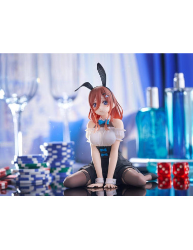 Figura Miku Nakano Bunny ver. Desktop Cute 13cm - Figura Hitagi Senjougahara - Monogatari Desktop Cute aproximada 13cm