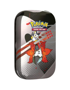 Escarlata y Púrpura 10.5 Fulgor Negro y Llama Blanca: Minilata Volcarona (Inglés)  - 1 Pokemon Black Bolt Booster Pack per Tin 1